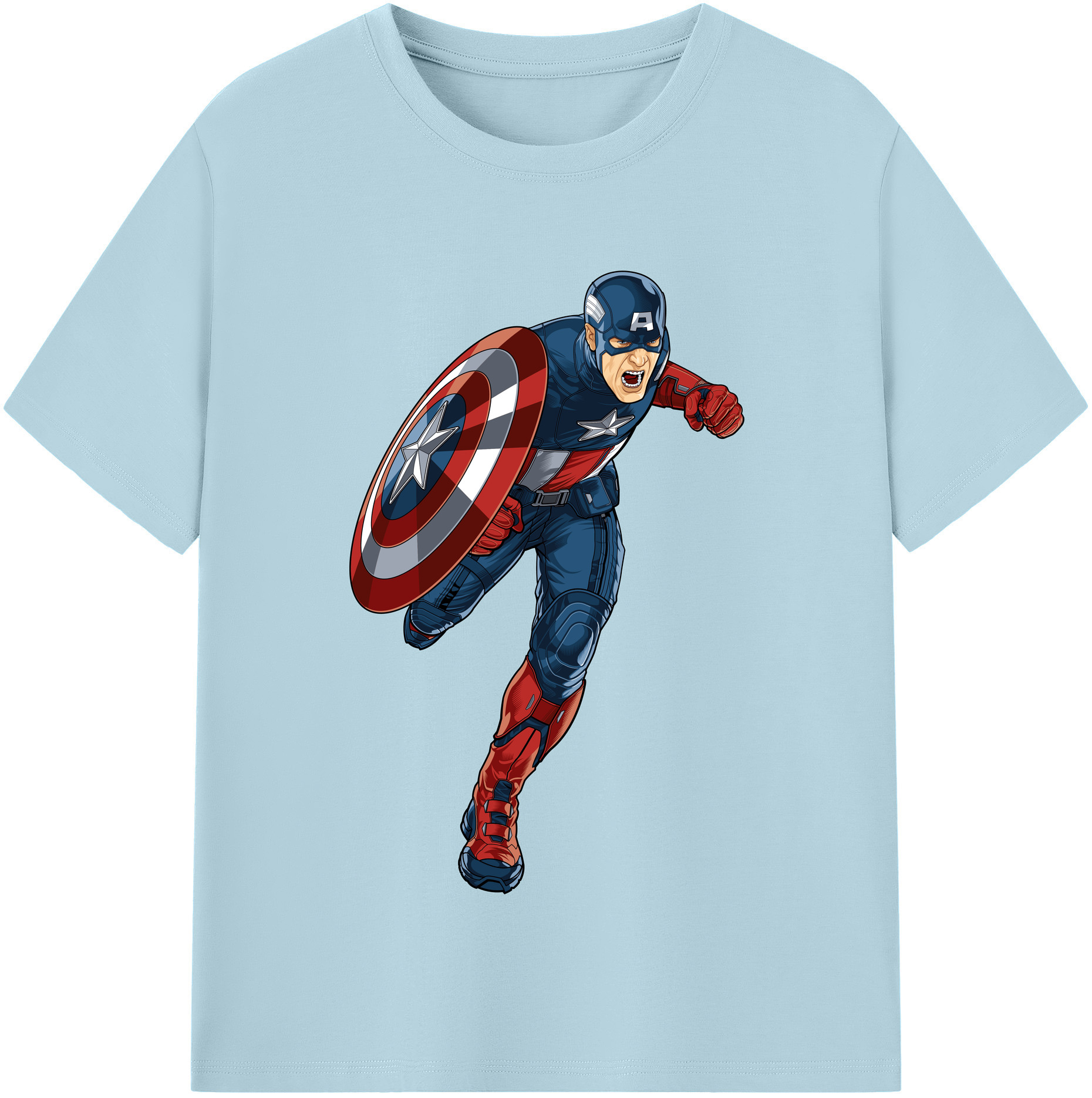 （画像用） アベンジャーズ The Avengers 綿100％半袖Tシャツ（フロントプリント）